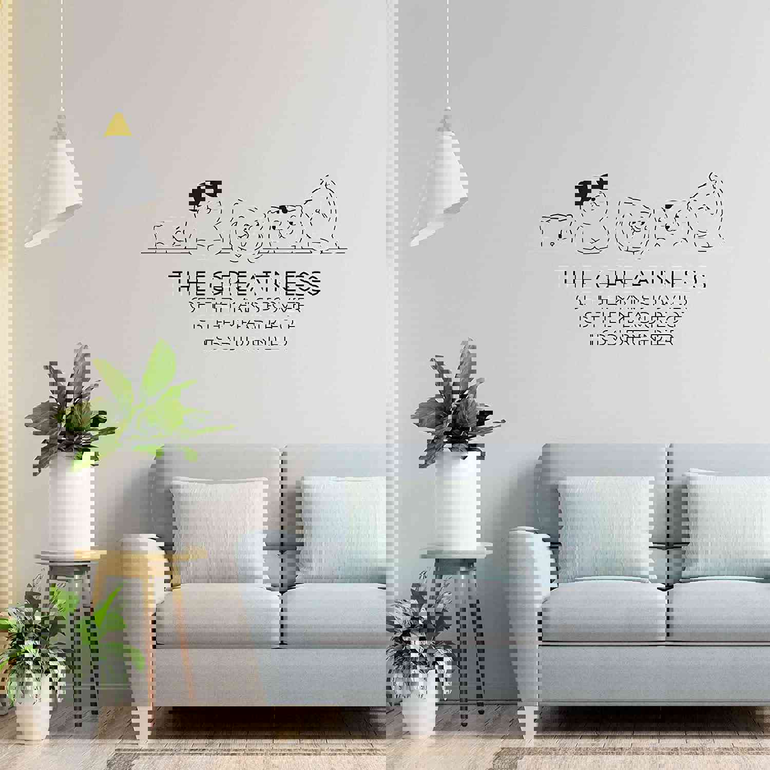 Animal Life Quote Vinyl Wall Sticker Decal - Greatness Cat Cats Motivation Quote