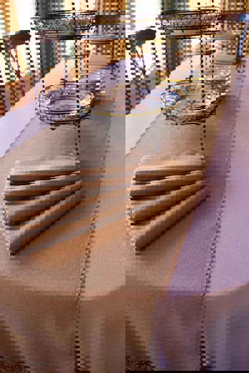 Faux Burlap Table Runner Set of 4