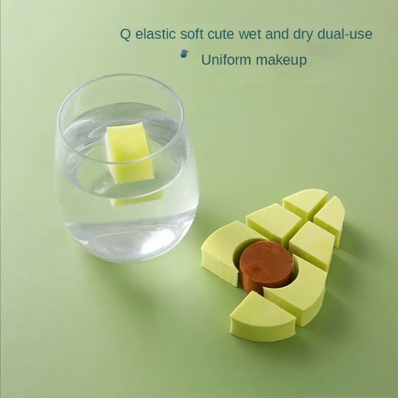 Avocado Shaped Makeup Sponge | Beauty Blender for Liquid, Powder & Cream