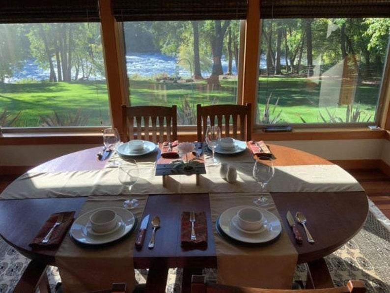 Faux Burlap Table Runner Set of 4