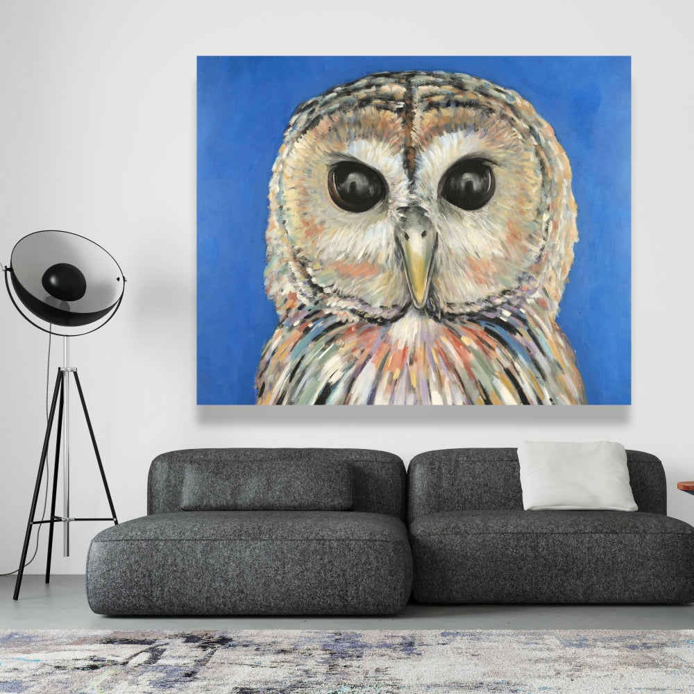 Colorful Spotted Owl Fine Art Gallery Wrapped Canvas 24x36