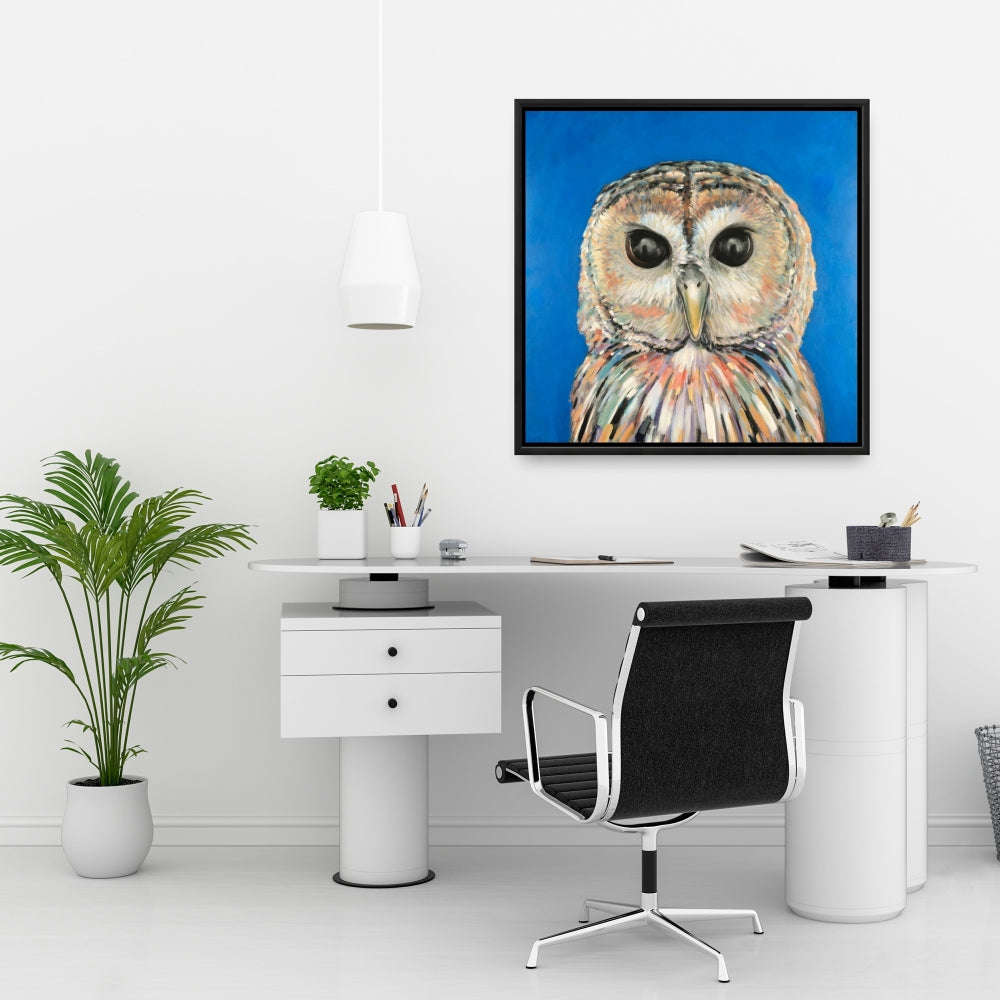 Colorful Spotted Owl Fine Art Gallery Wrapped Canvas 24x36