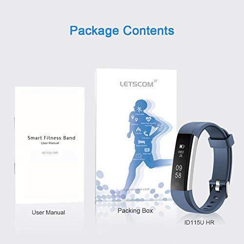 LETSCOM Fitness Tracker with Heart Rate Monitor, Activity & Sleep Tracker for All Ages