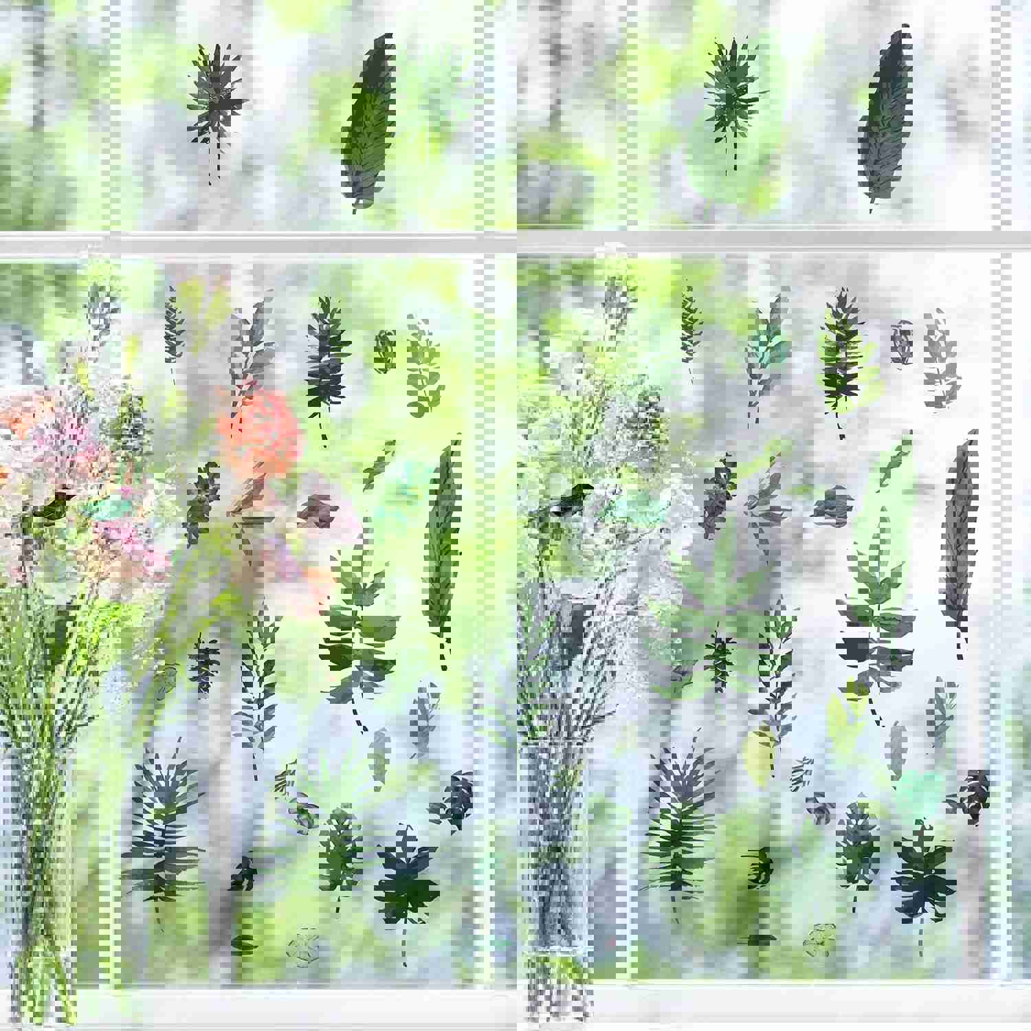 Craspire 16 Sheets 8 Styles Waterproof PVC Wall Stickers for Home Decoration
