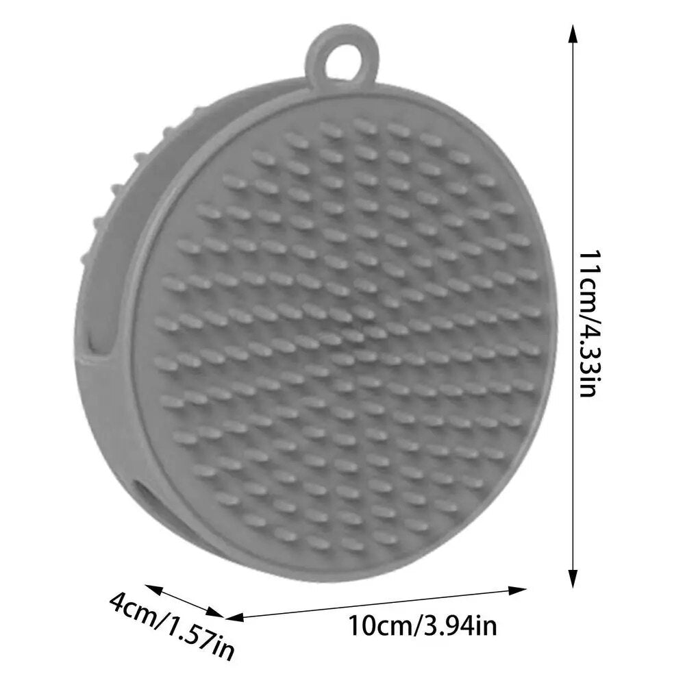 TPR Dog Grooming Bath Brush - Soothing Shampoo Brush for Pets