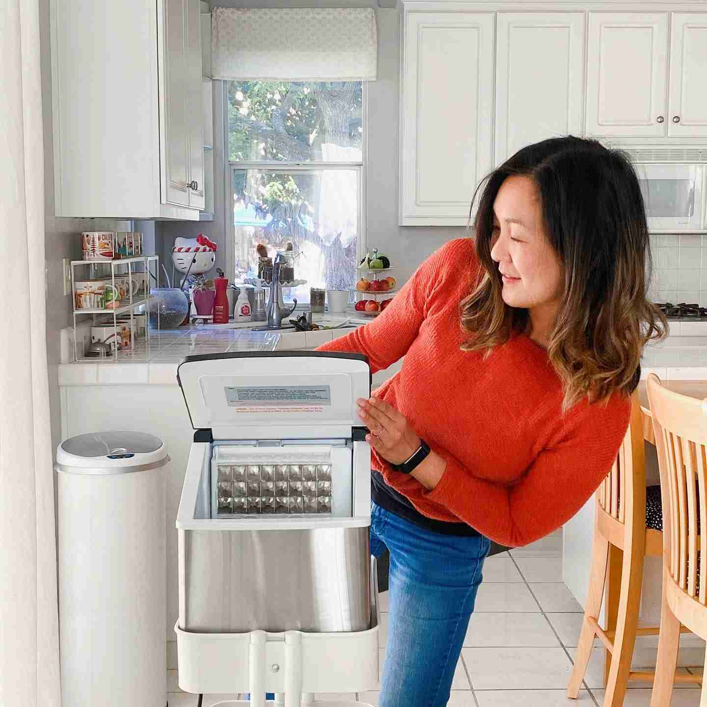 Newair Countertop Clear Ice Maker, 40 lbs. of Ice a Day with Easy to Clean BPA-Free Parts