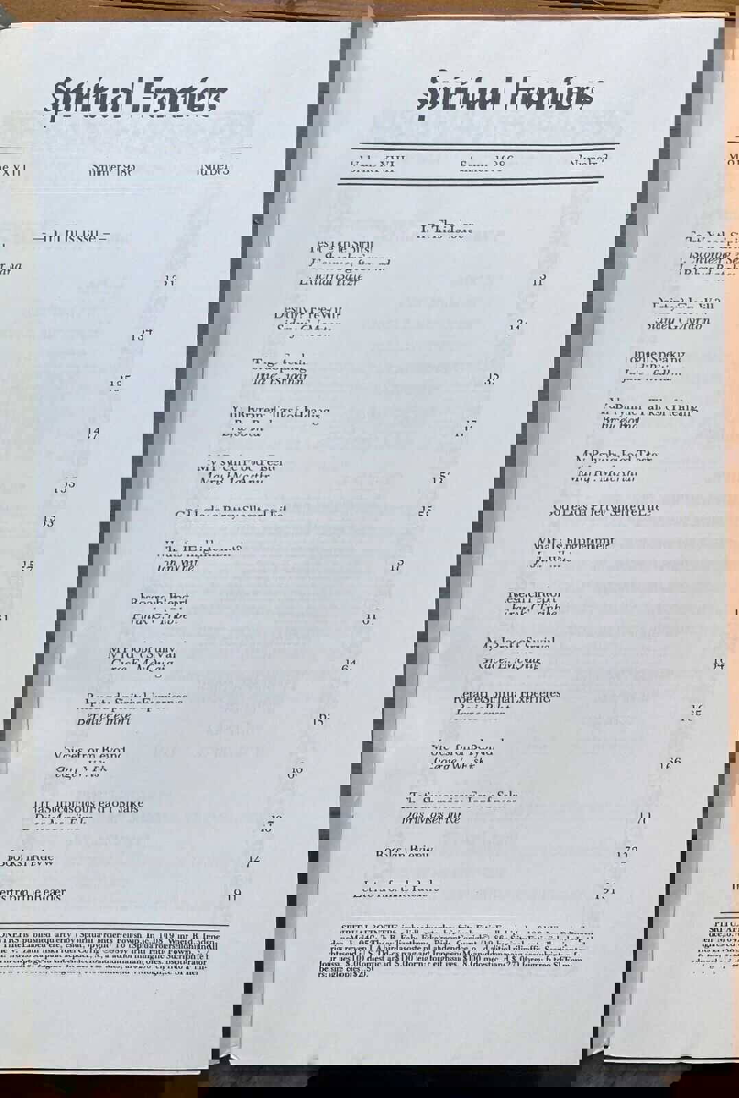 SPIRITUAL FRONTIERS MAGAZINE - Complete 4 Issues, 1986 - CHRISTIAN MYSTICISM GOD