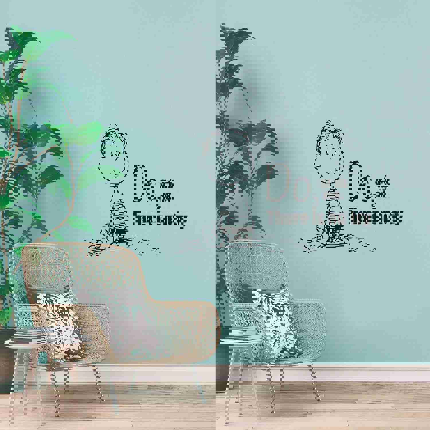 Snoopy Vinyl Wall Art Sticker Decal - Do Or Do Not, There Is No Try