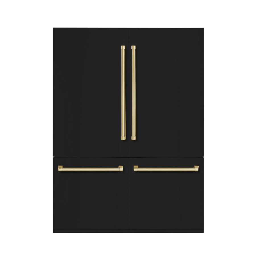 Hallman 60 Built-in Refrigerator with Interior Filtered Water Dispenser and Automatic Ice Maker