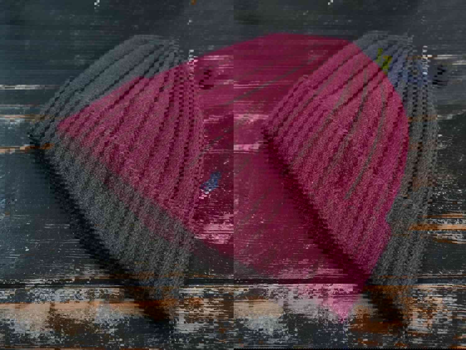 Polo Ralph Lauren Wool Wine Red/Burgundy Pony Logo Cuffed Beanie Hat One Size