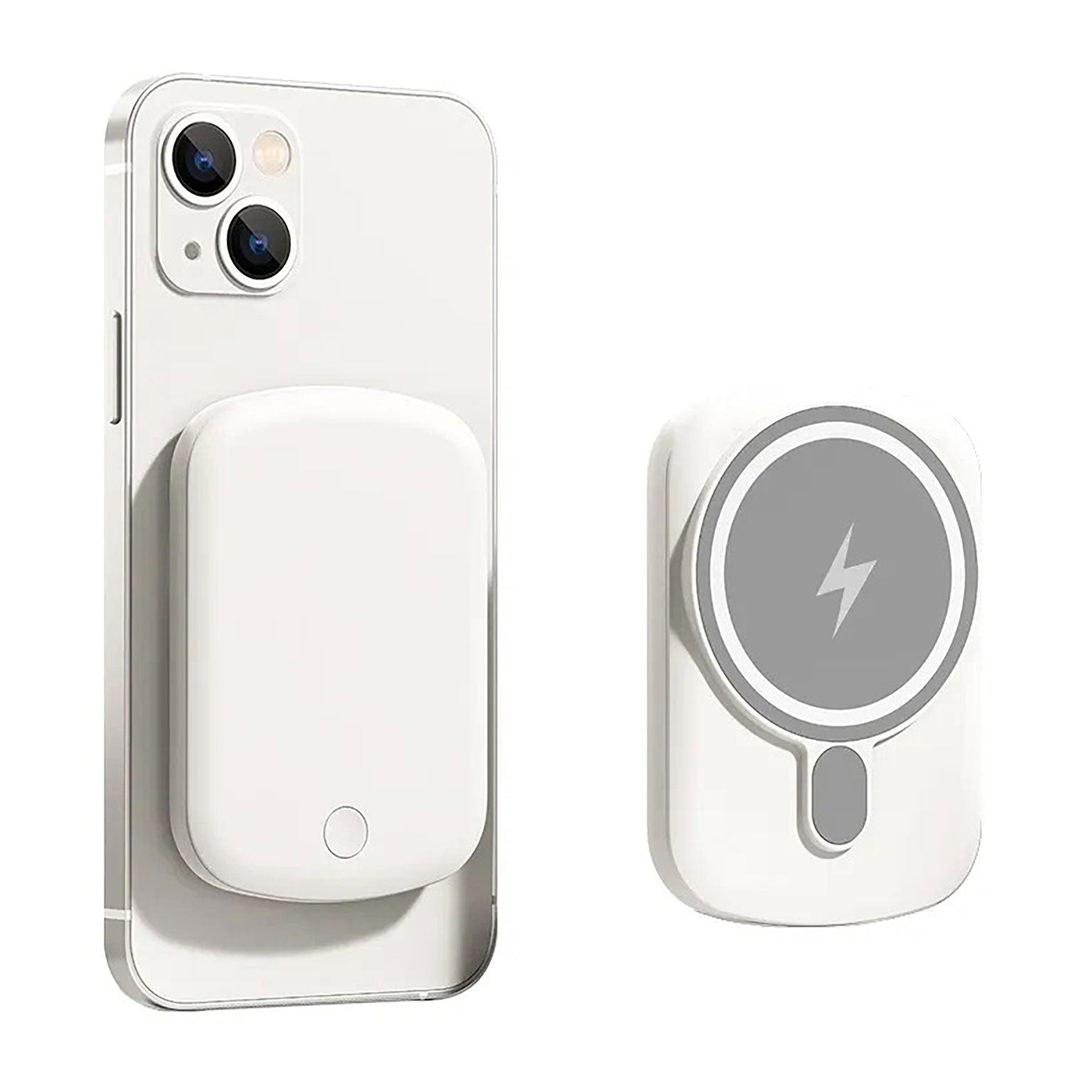 DistinctInk Magnetic Battery Pack - Wireless Portable Charger with USB-C for MagSafe iPhone 14/13/12