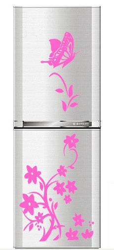 Creative Butterfly Refrigerator Sticker - DIY Wall Decoration for Home and Kitchen