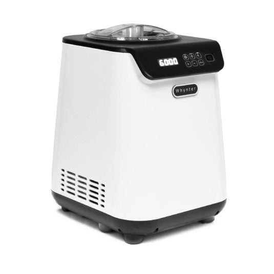 Whynter 1.28 Quart Compact Upright Automatic Ice Cream Maker with Stainless Steel Bowl - White