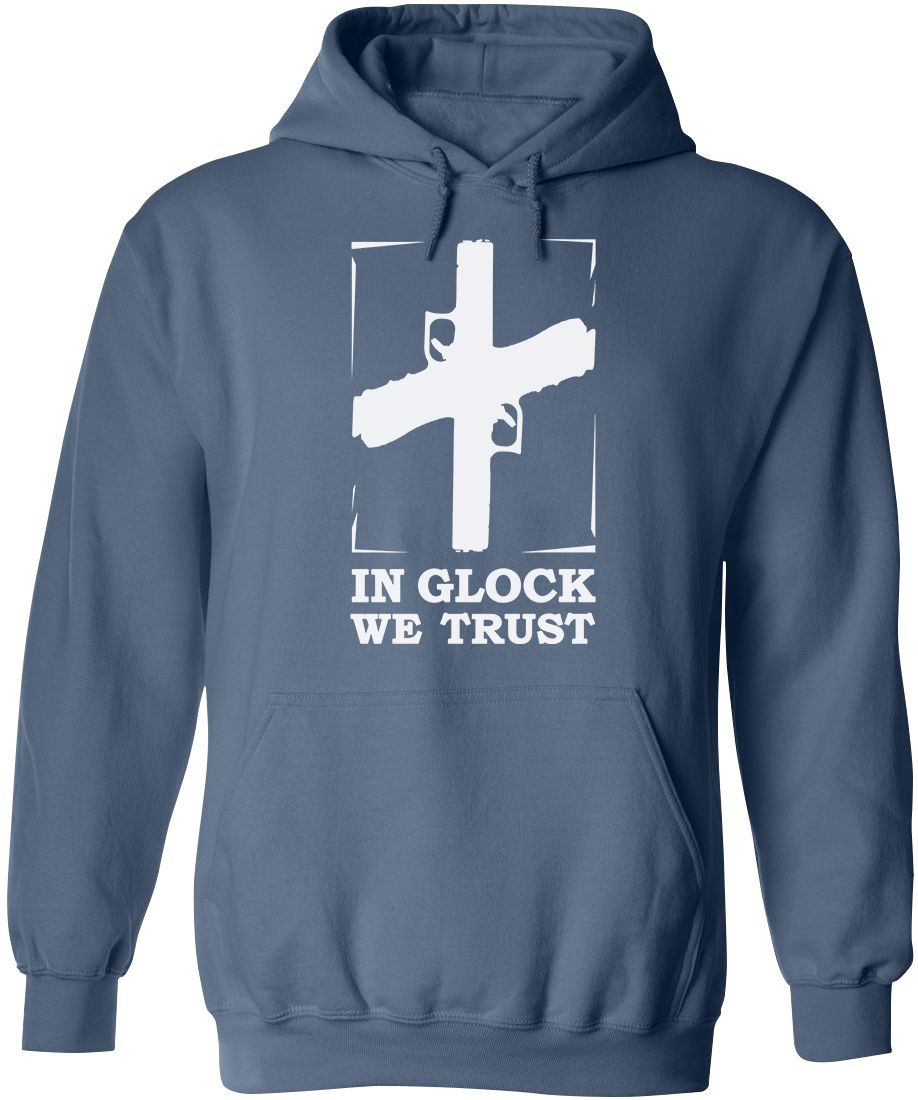 In Glock We Trust Mens Hoodie