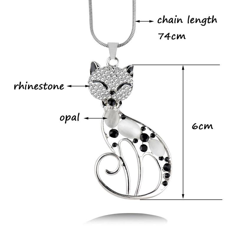 Elegant Cat Pendant Necklace for Cat Lovers