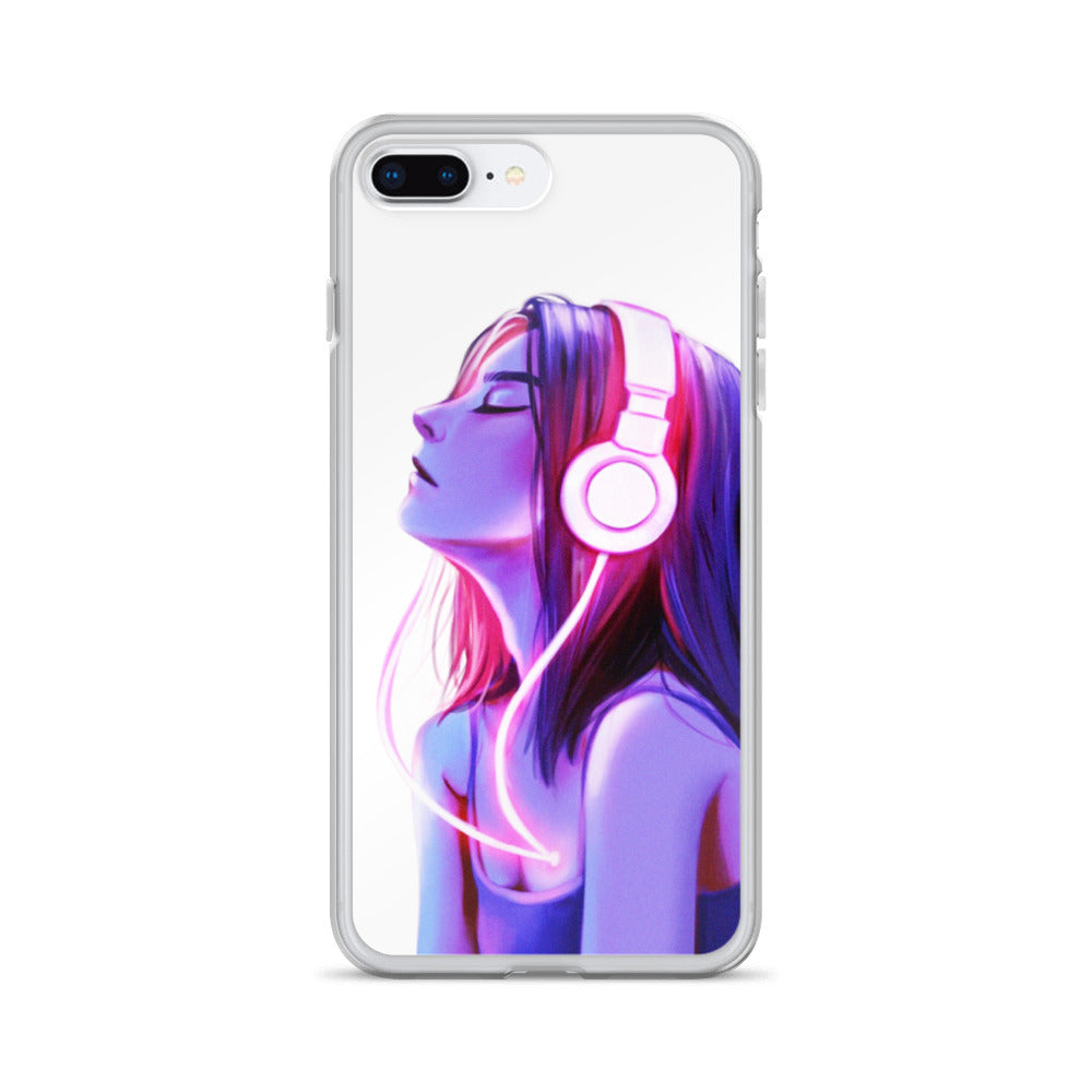 Music Girl iPhone Case - Sleek Protection with Wireless Charging