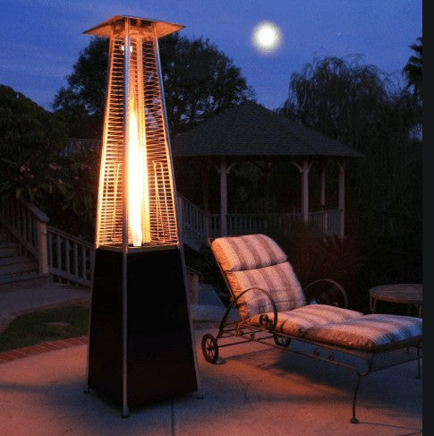 Luminesce Outdoor Propane Pyramid Patio Heater Fire Pit Heat Lamp