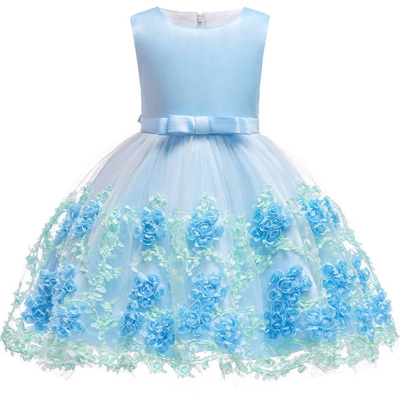 Baby Girls Princess Tutu Party Dress - Elegant Lace Summer Dress for Kids