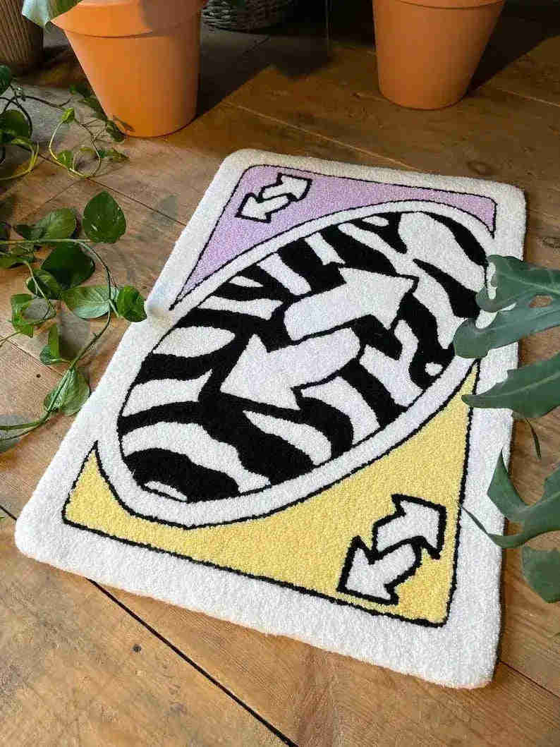 UNO Card Game Accent Rug