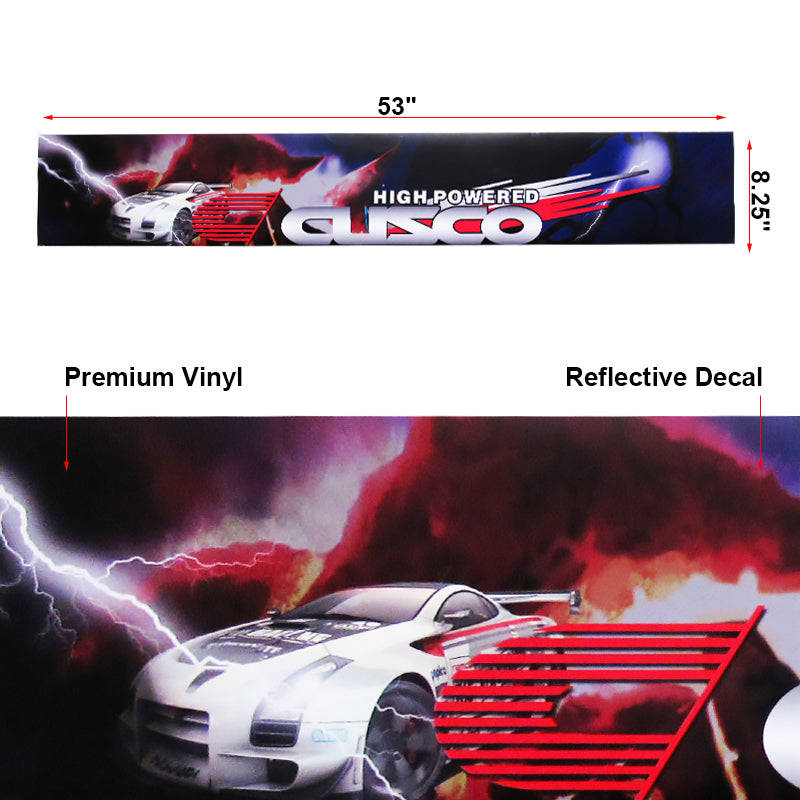 53 x 8 CUSCO Car Window Windshield Non-Fading Vinyl Banner Decal Sticker