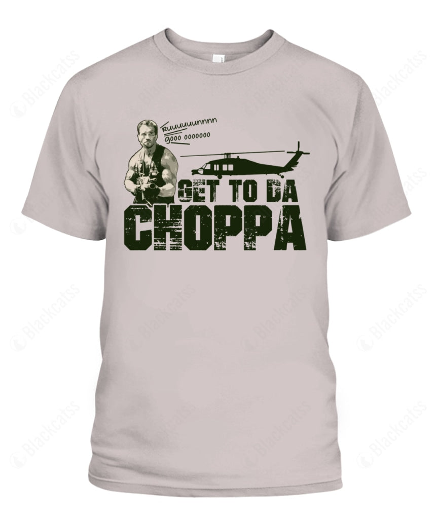 Get To The Da Choppa Chopper Graphic Unisex T-Shirt