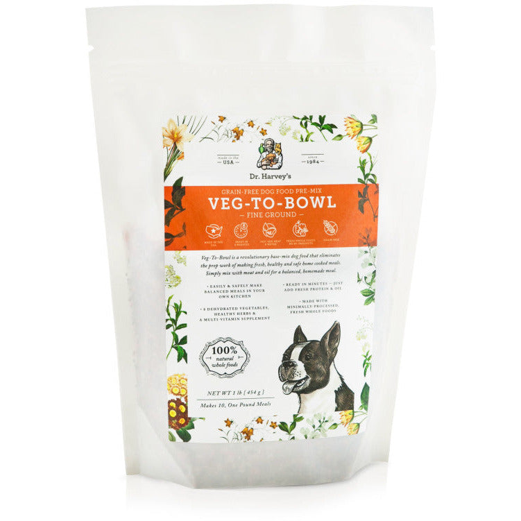 Dr. Harveys Grain-Free Dog Food Pre-Mix - Veg-To-Bowl (Fine Ground)