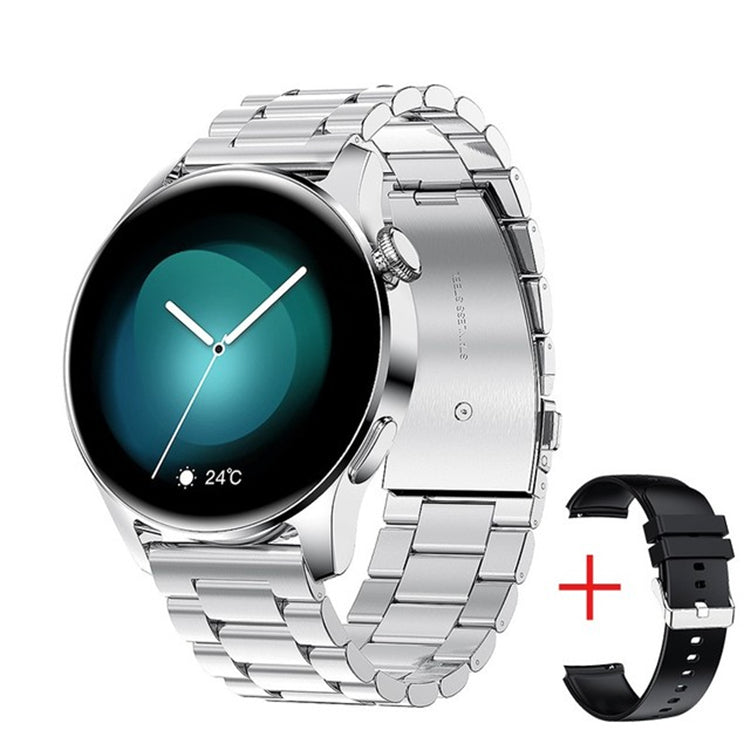LIGE BW0256 2022 Full Circle Touch Screen Steel Band Luxury Smart Watch for Men - Waterproof Fitness Watch with Call Function