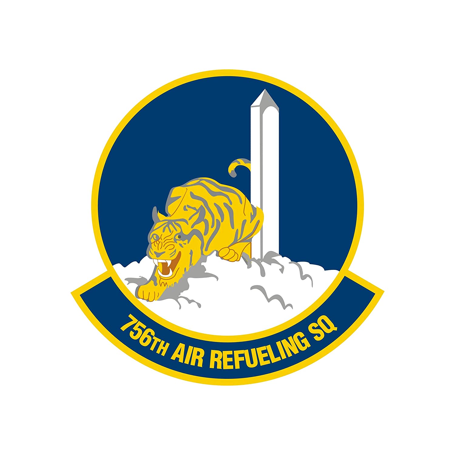 756th Air Refueling Squadron - Patch Vinyl Decal - Multiple Sizes Available