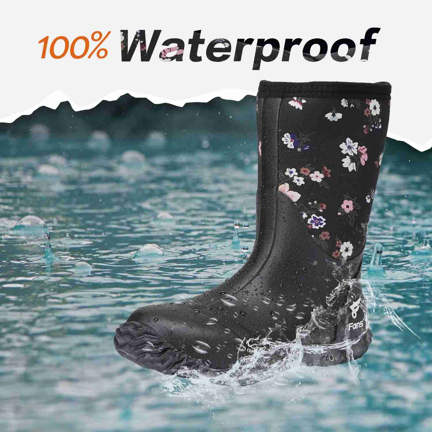 Premium Waterproof Rubber Boots for Women - Comfortable & Durable