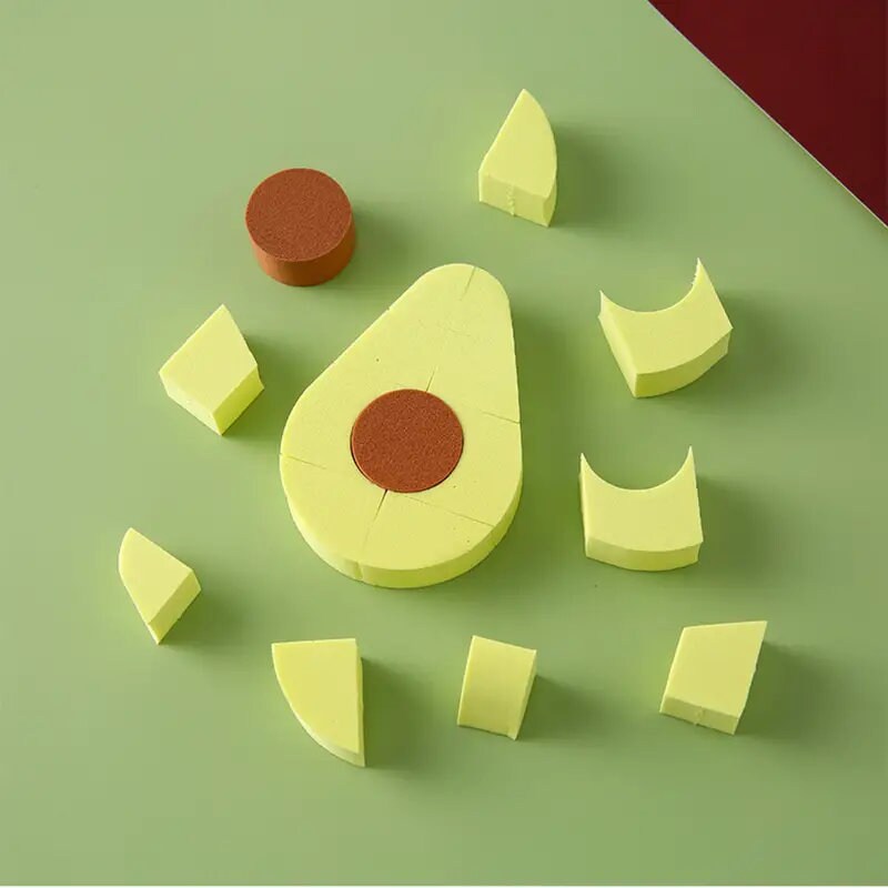 Avocado Shaped Makeup Sponge | Beauty Blender for Liquid, Powder & Cream
