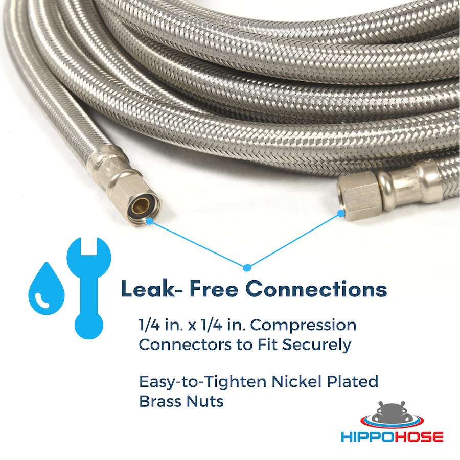 Hippohose Refrigerator Hose / Ice Maker Water Supply Hose