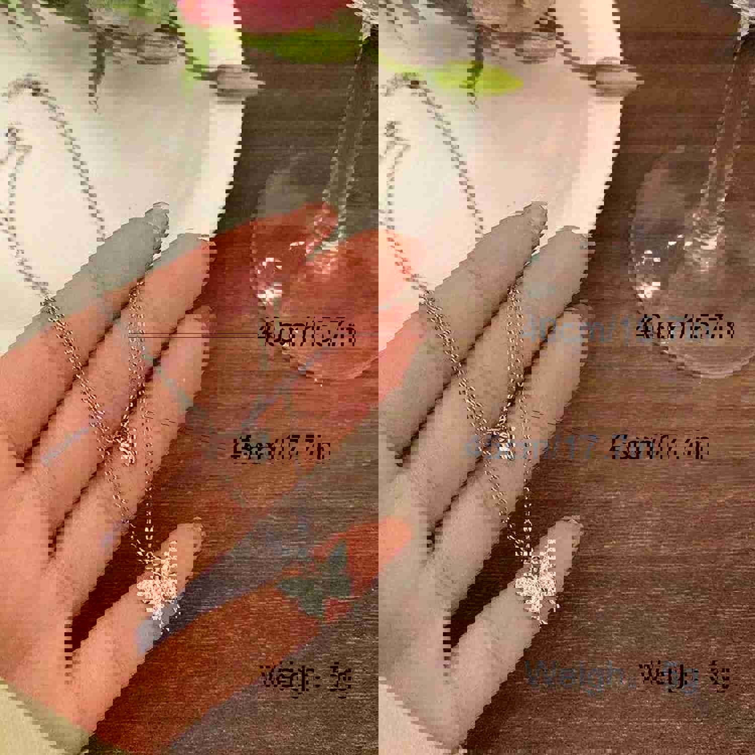 Elegant Butterfly Necklace for Women - Shiny Double Clavicle Chain Pendant Jewelry