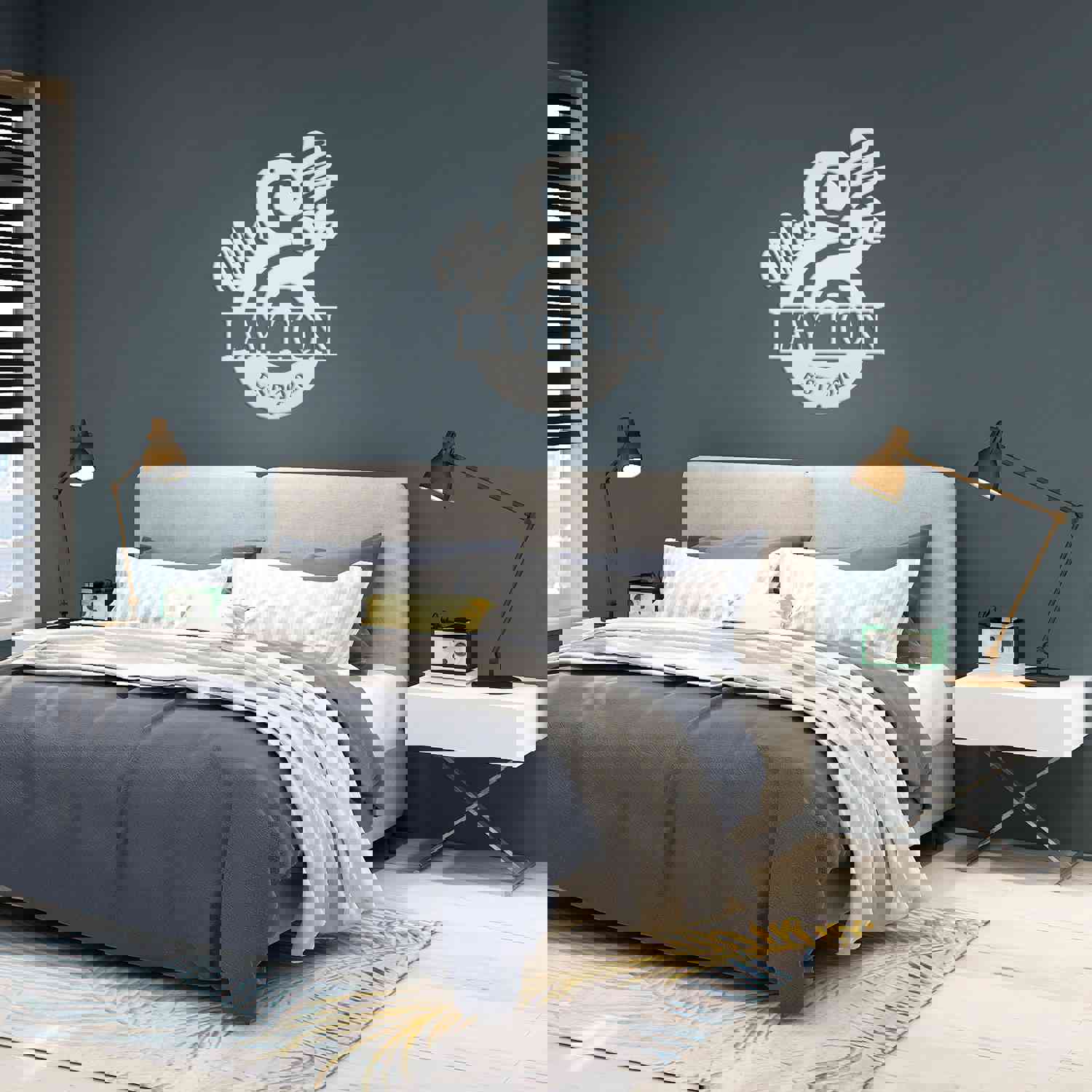Personalized Last Name Sign - Elegant Mr. & Mrs. Metal Wall Decor, Custom Wedding Gift for Couples