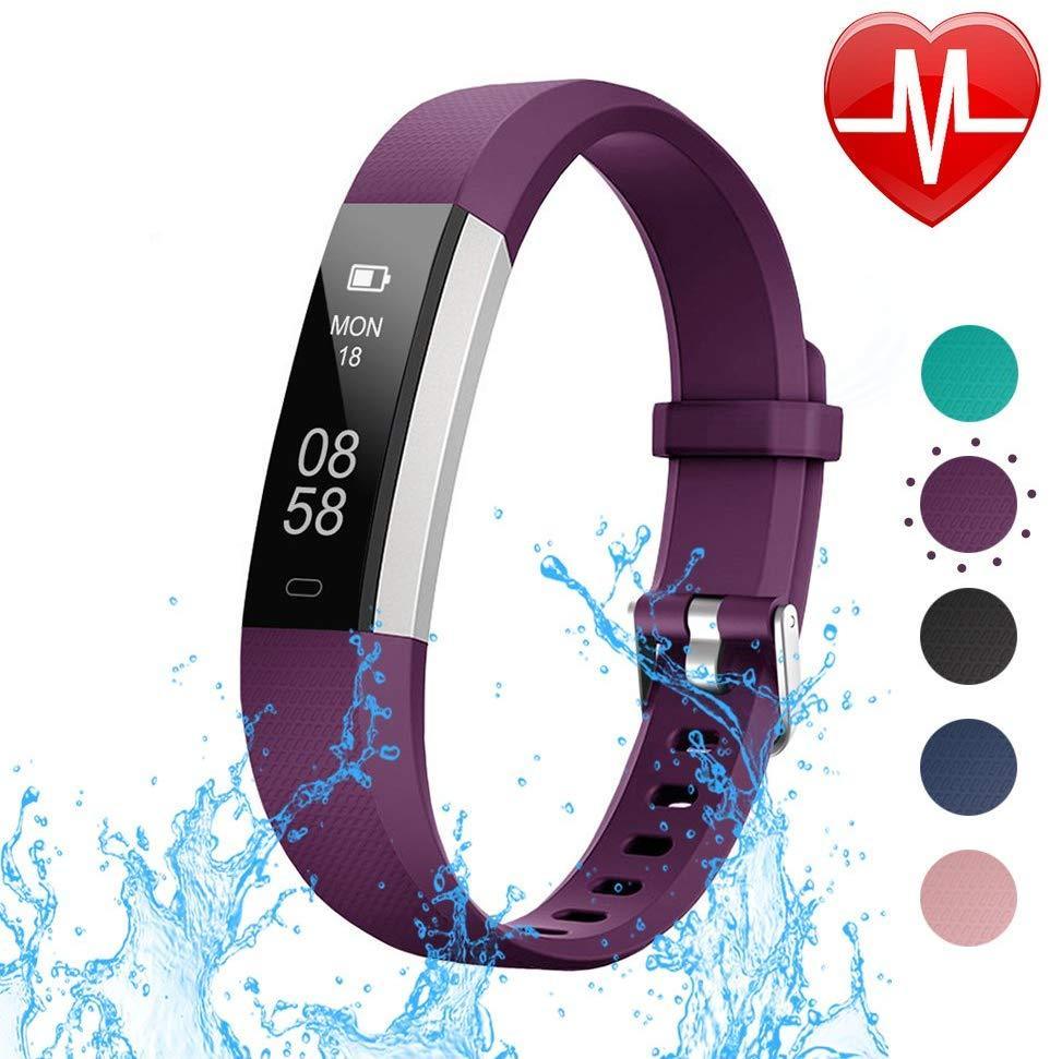 LETSCOM Fitness Tracker with Heart Rate Monitor, Activity & Sleep Tracker for All Ages