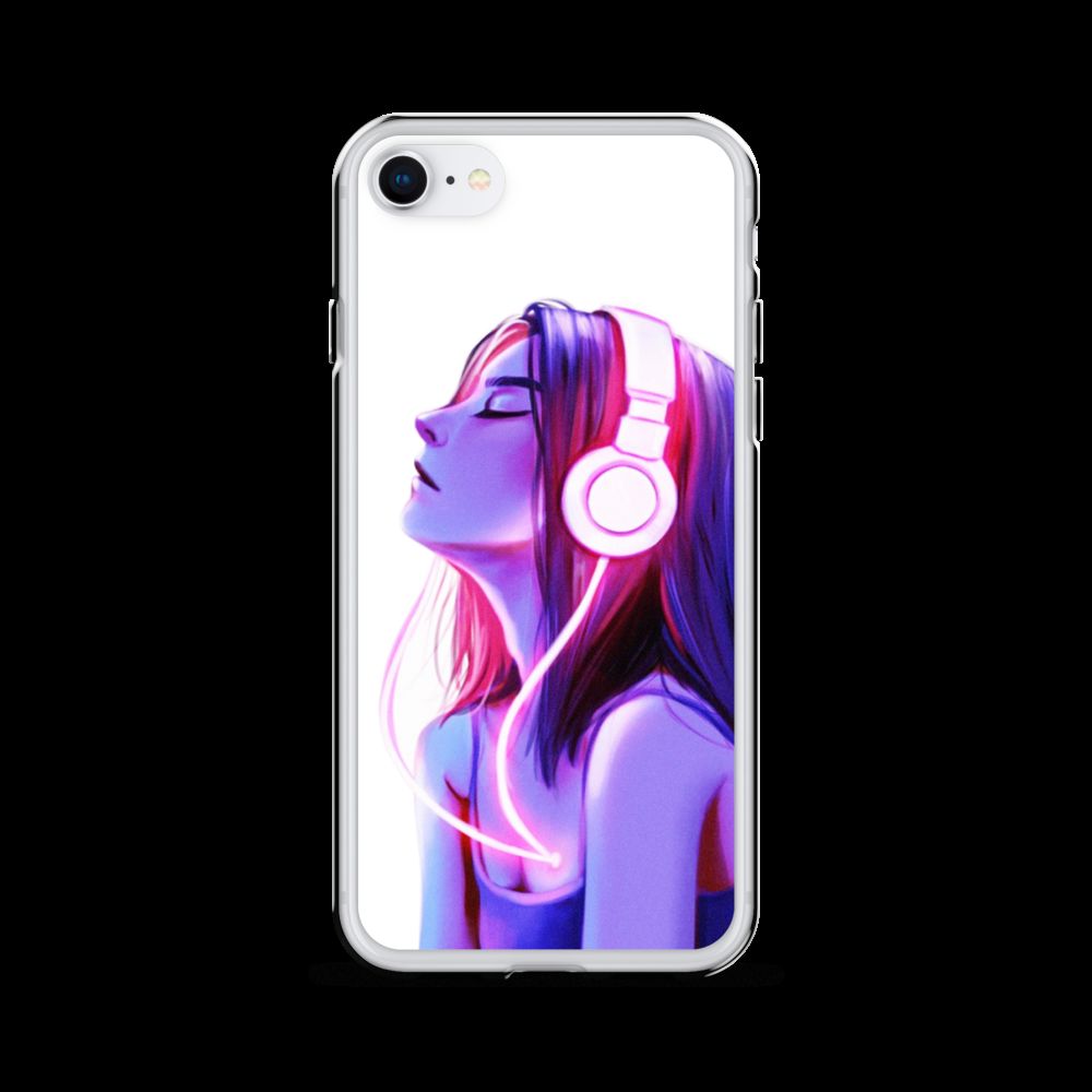 Music Girl iPhone Case - Sleek Protection with Wireless Charging