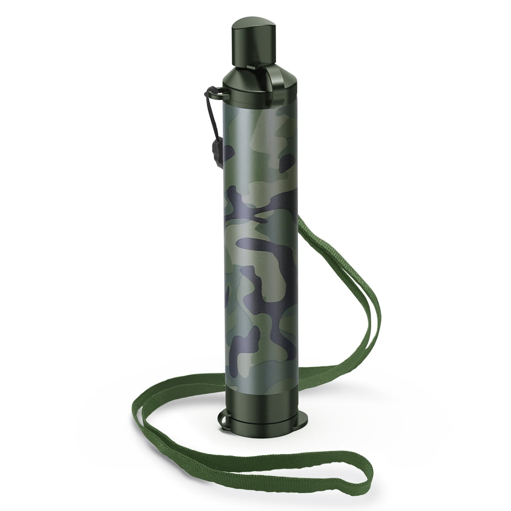 WakiWaki Personal Water Filter Straw, Portable Water Purifier for Outdoor Survival