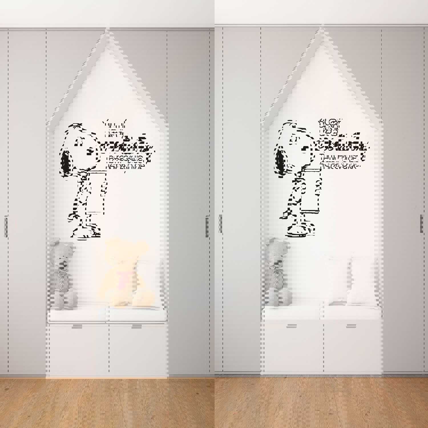 Snoopy Vinyl Wall Art Sticker Decal - You Can't Use Up Creativity