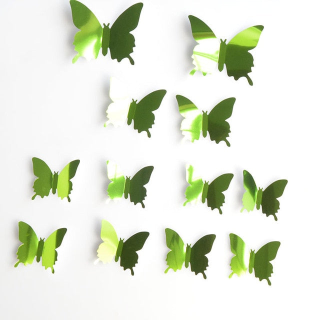 Creative Butterfly Refrigerator Sticker - DIY Wall Decoration for Home and Kitchen