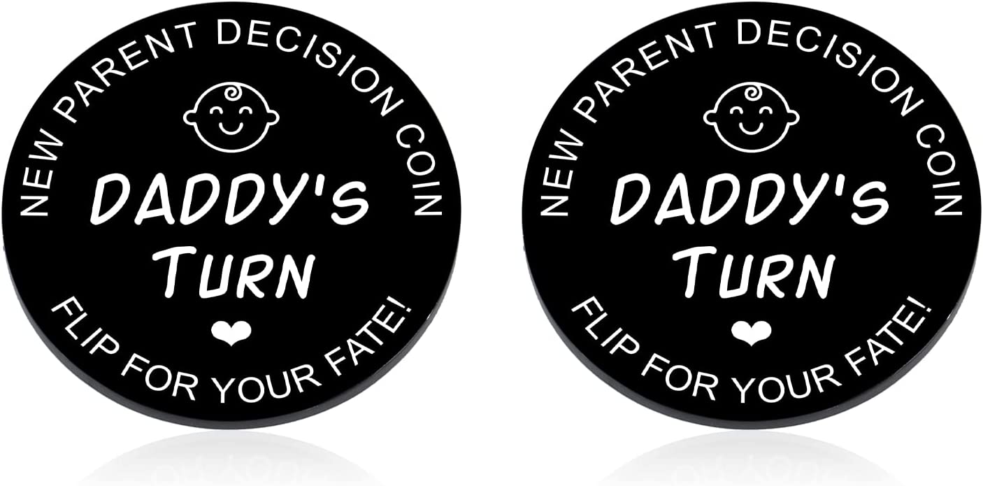 Doubled-Sided Prank Coin - Funny Gift for New Moms and Dads