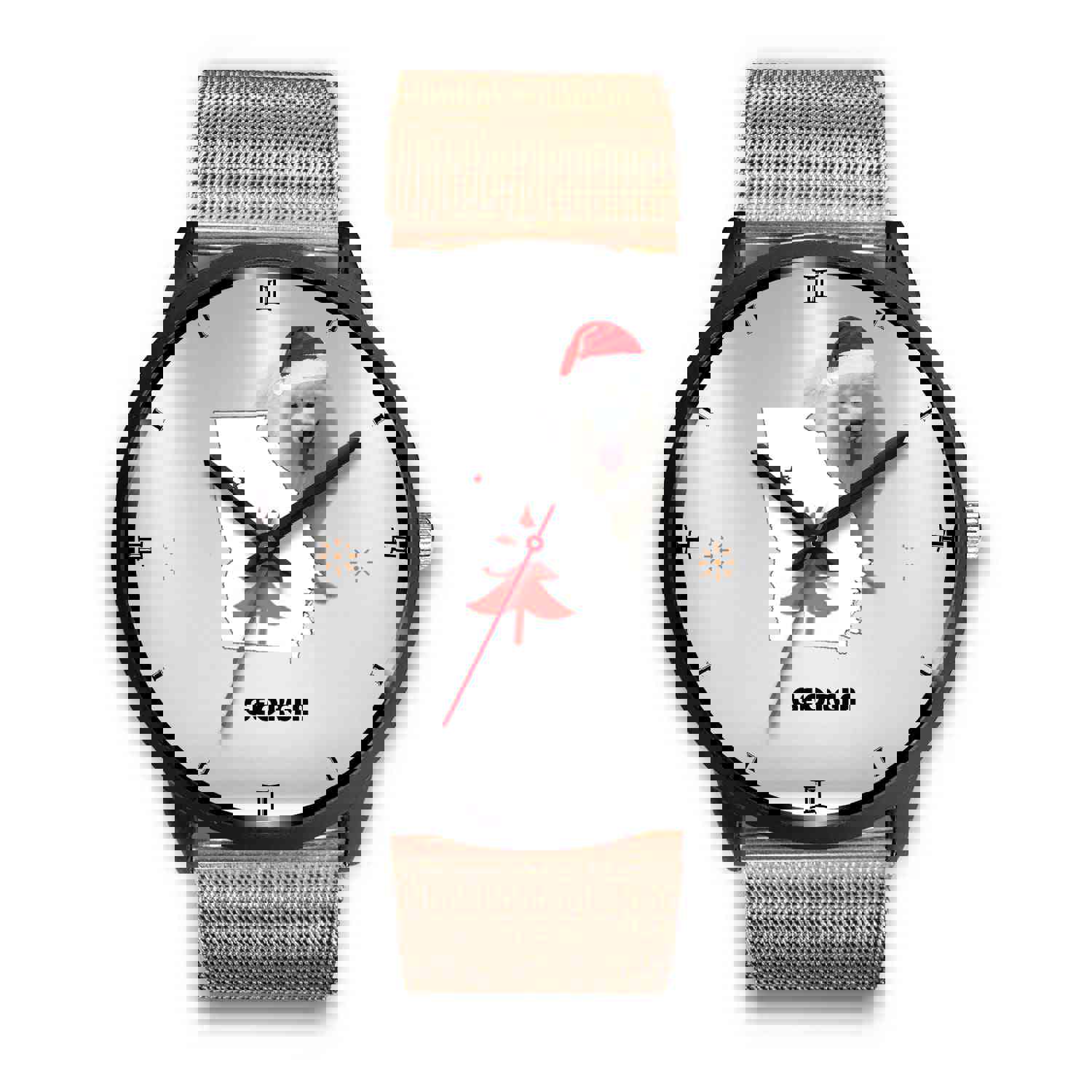 Samoyed Dog Georgia Christmas Special Wrist Watch