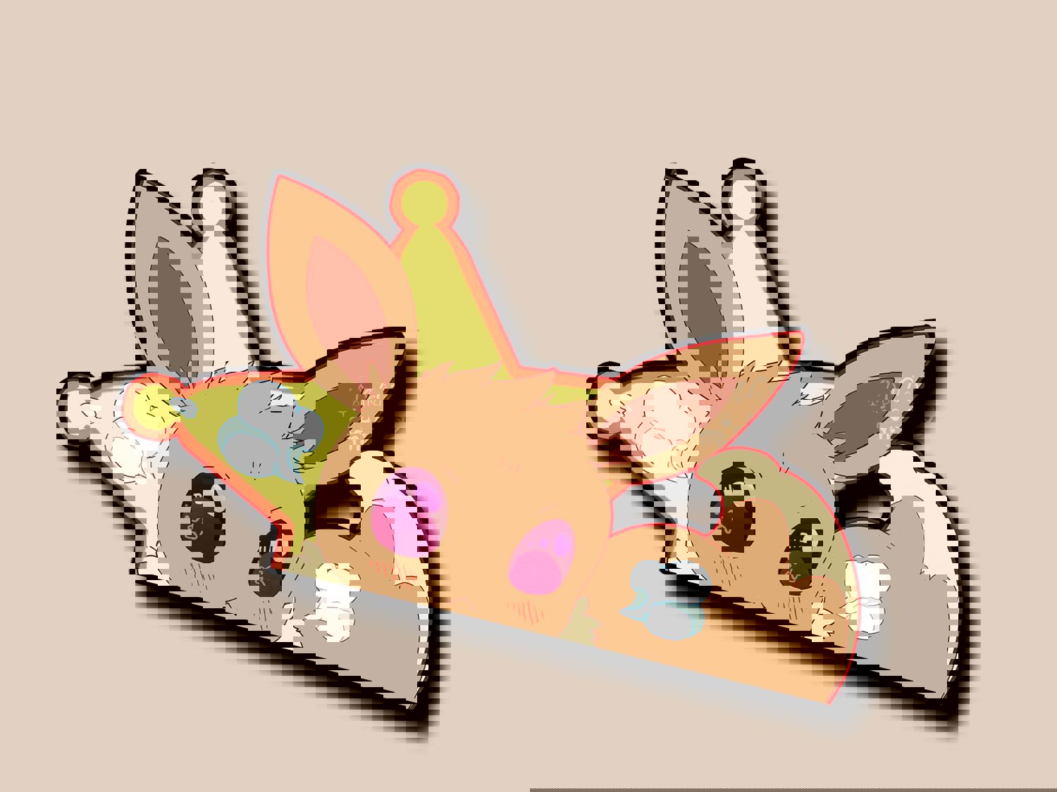 Eeveelution Peekers - Reflective PVC Vinyl Decals for Cars, Laptops, and More