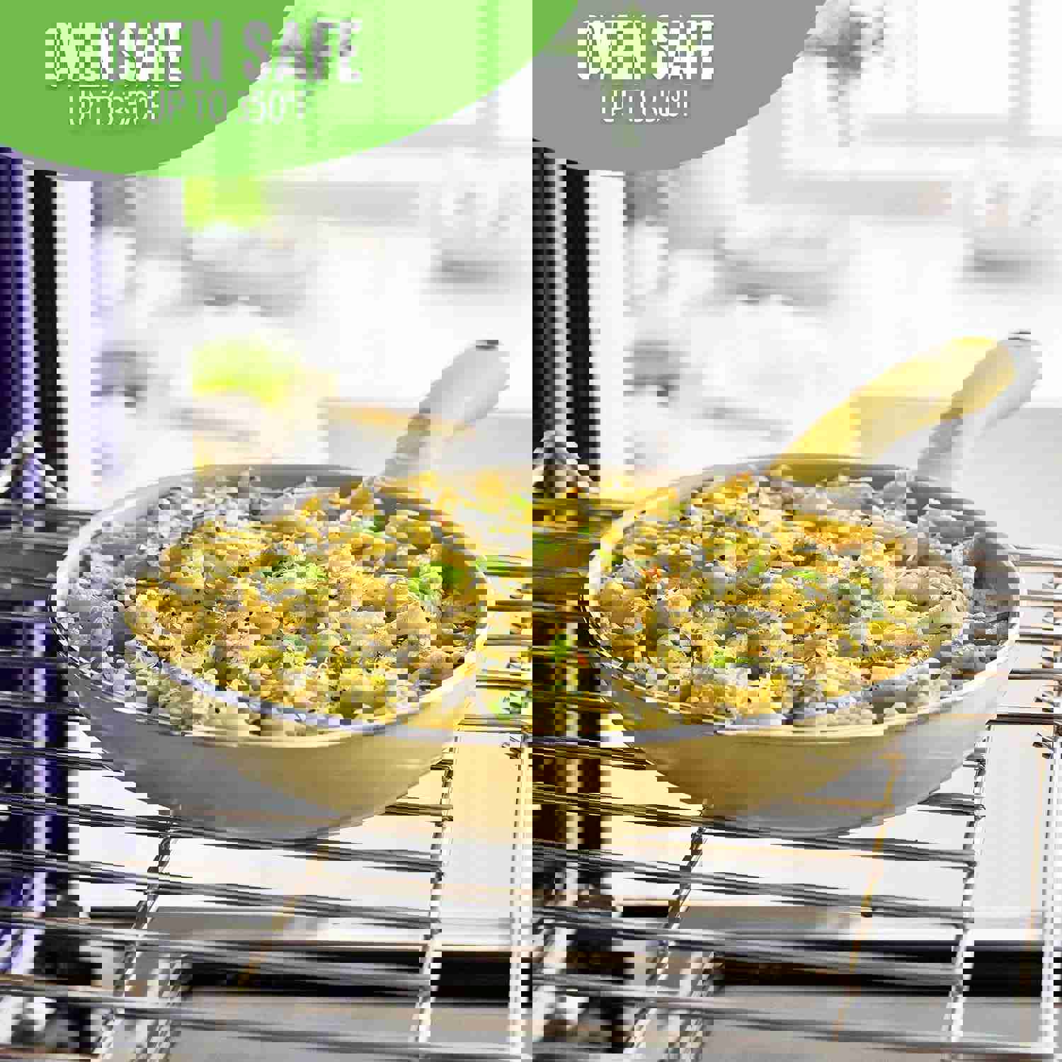 Sandstone Healthy Ceramic Nonstick 15-Piece Cookware Set