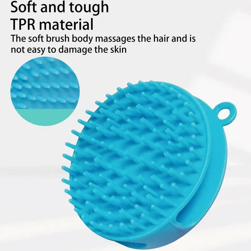 TPR Dog Grooming Bath Brush - Soothing Shampoo Brush for Pets
