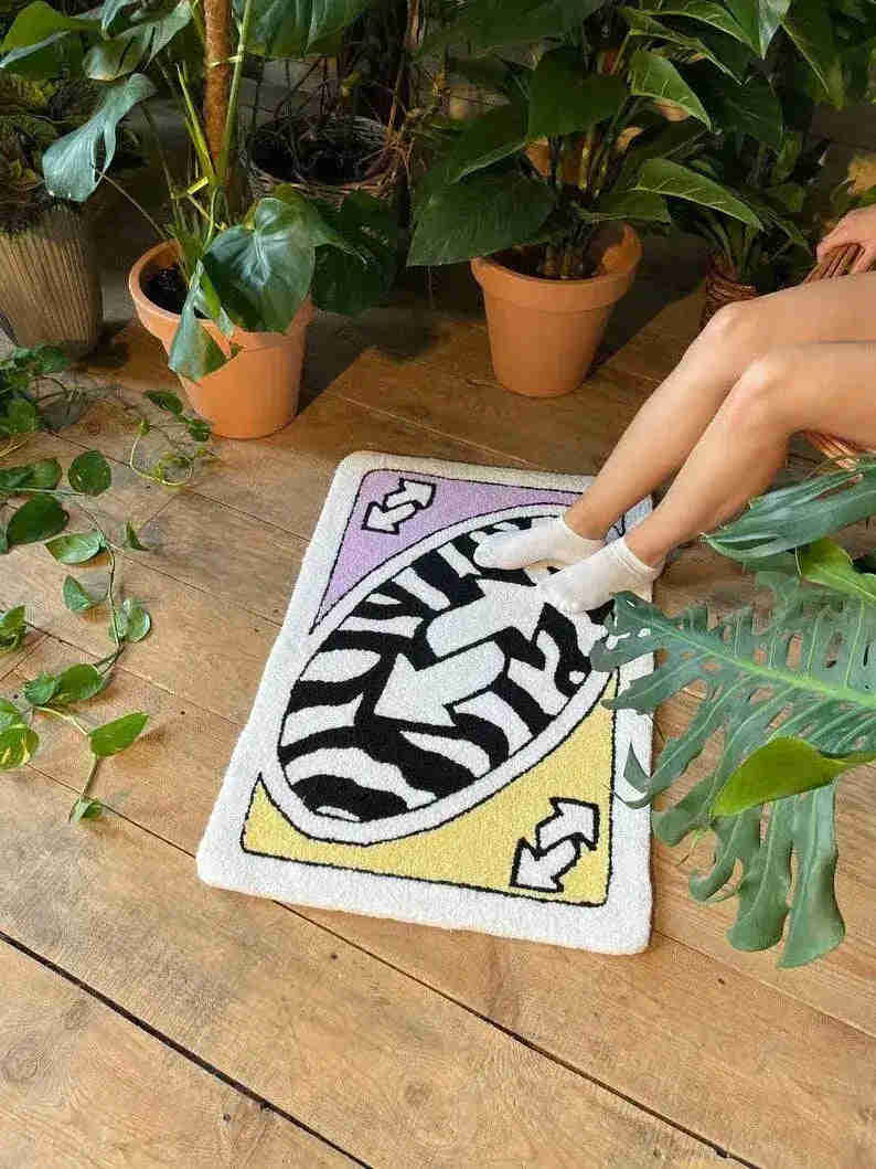 UNO Card Game Accent Rug