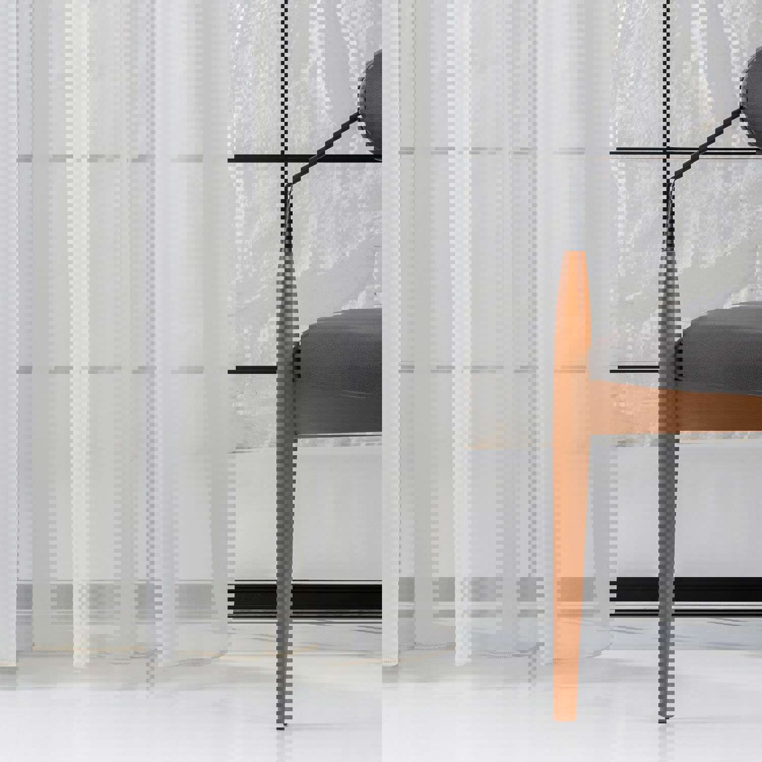 Sheer Voile Curtain - 5 Color Options, Adjustable & Custom Made Rod Pocket Panels