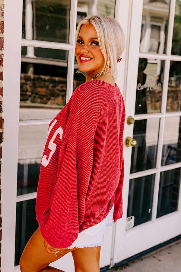 Arkansas State Pride Sweatshirt - Trendy Unlined Crewneck with Ribbed Texture