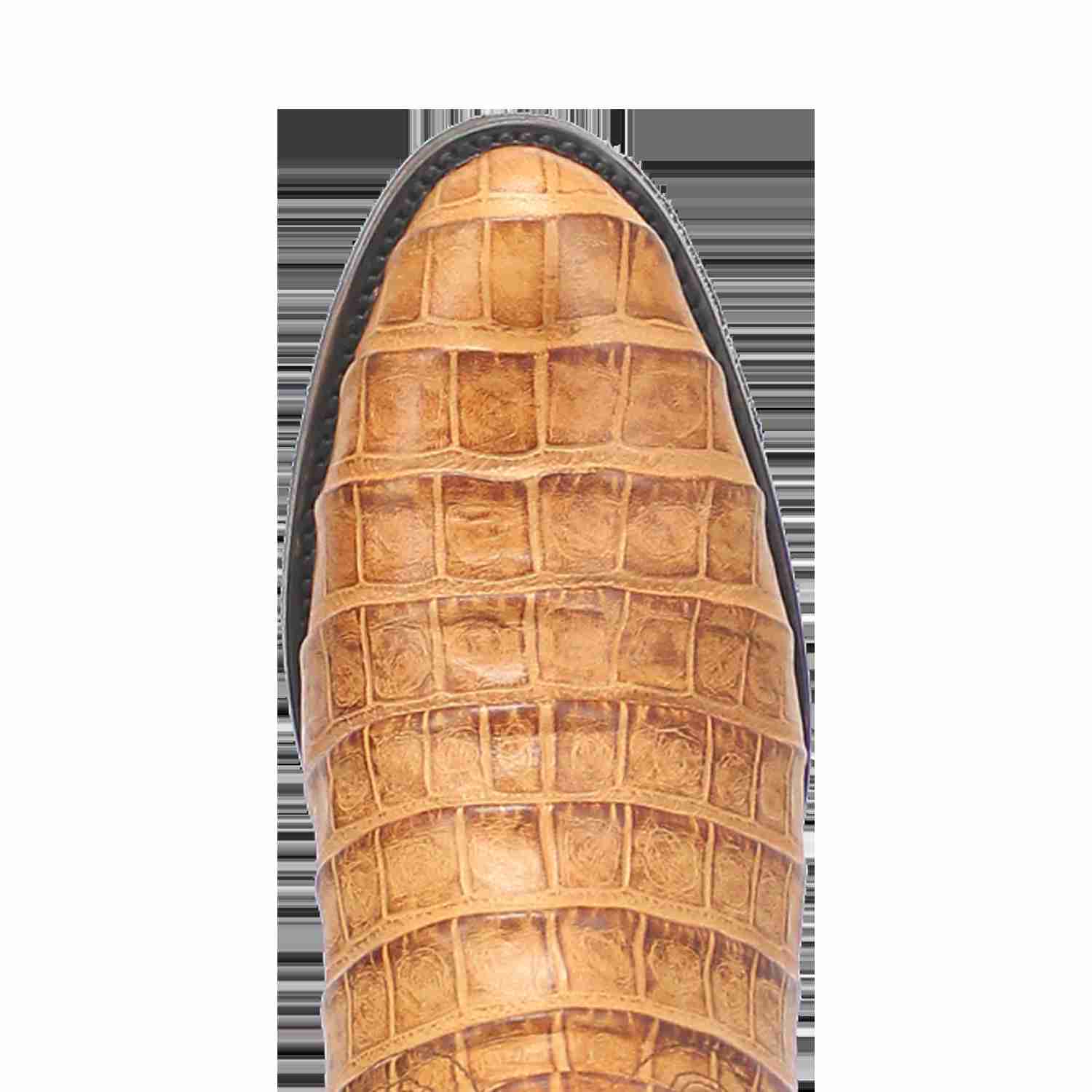 Dingo Tan Gator Print Trail Boss Round Toe Western Boots for Men