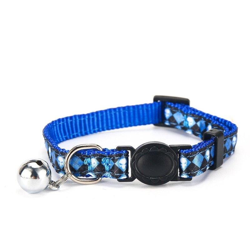 Solid Skull Braid Plastic Breakaway Dog Collar with Bells for Small Medium Dogs & Cats