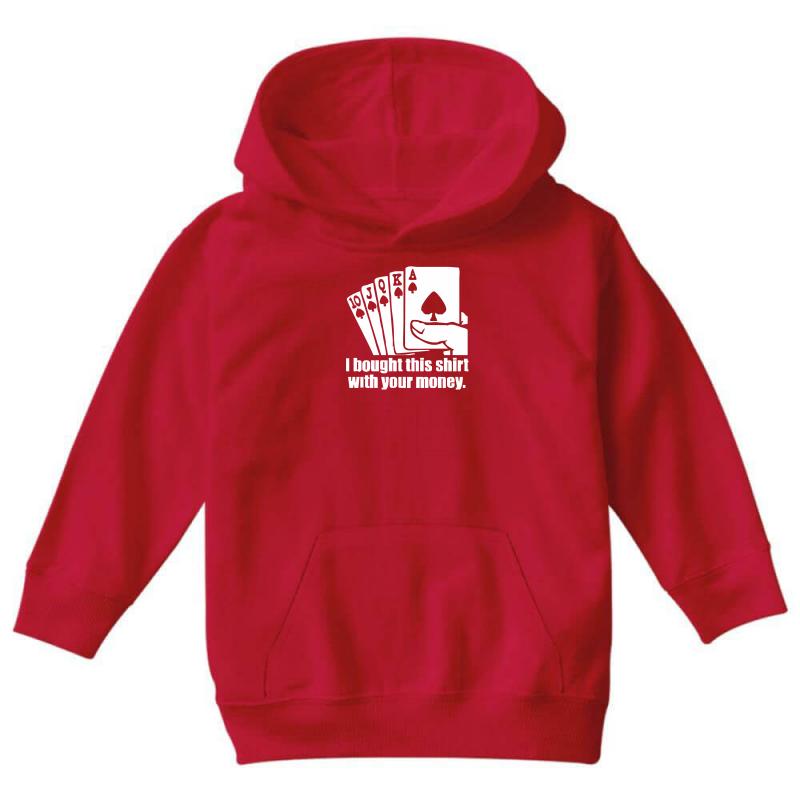 Poker Youth Hoodie by MDK ART - Stylish and Comfortable