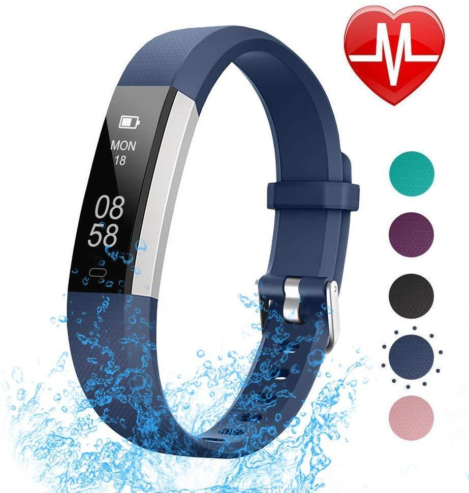 LETSCOM Fitness Tracker with Heart Rate Monitor, Activity & Sleep Tracker for All Ages